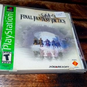 G-14  PS1  green label black disc- Final Fantasy Tactics game